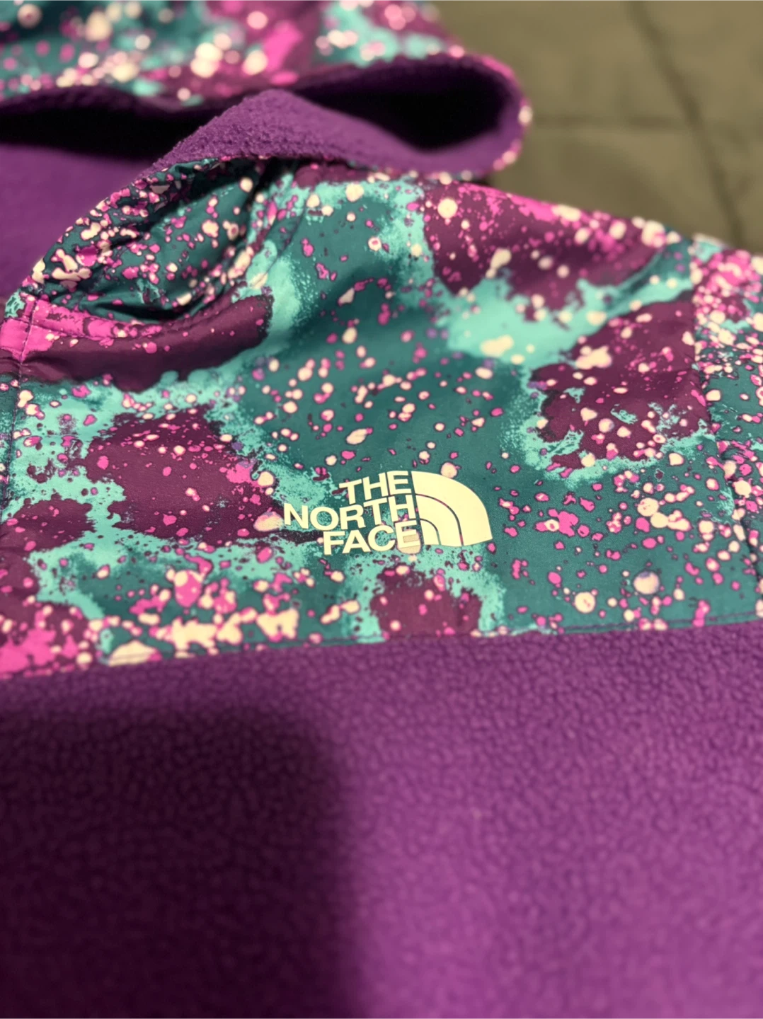 The North Face Purple Fleece Hoodie Youth M/M - photo 2