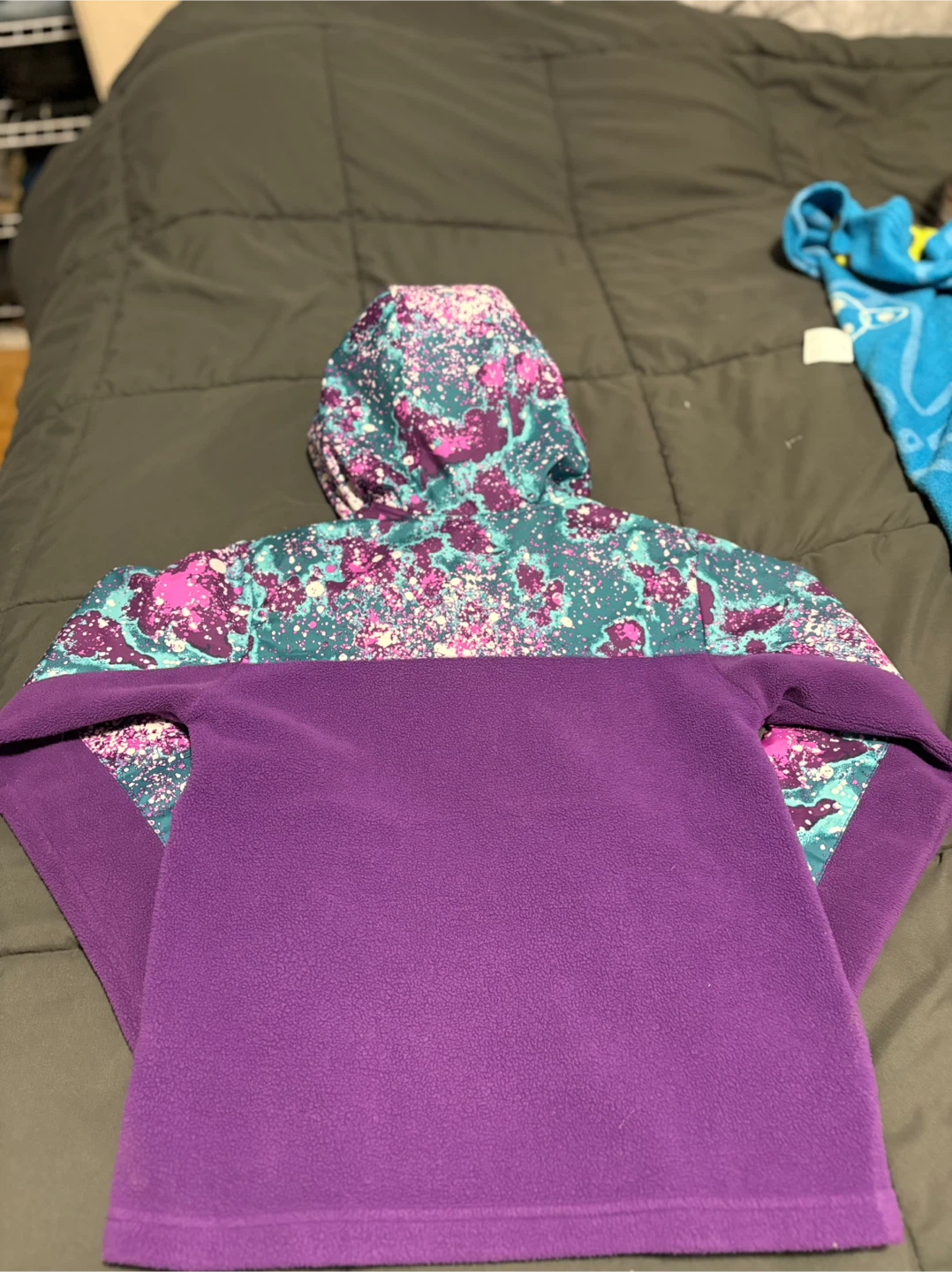 The North Face Purple Fleece Hoodie Youth M/M - photo 5