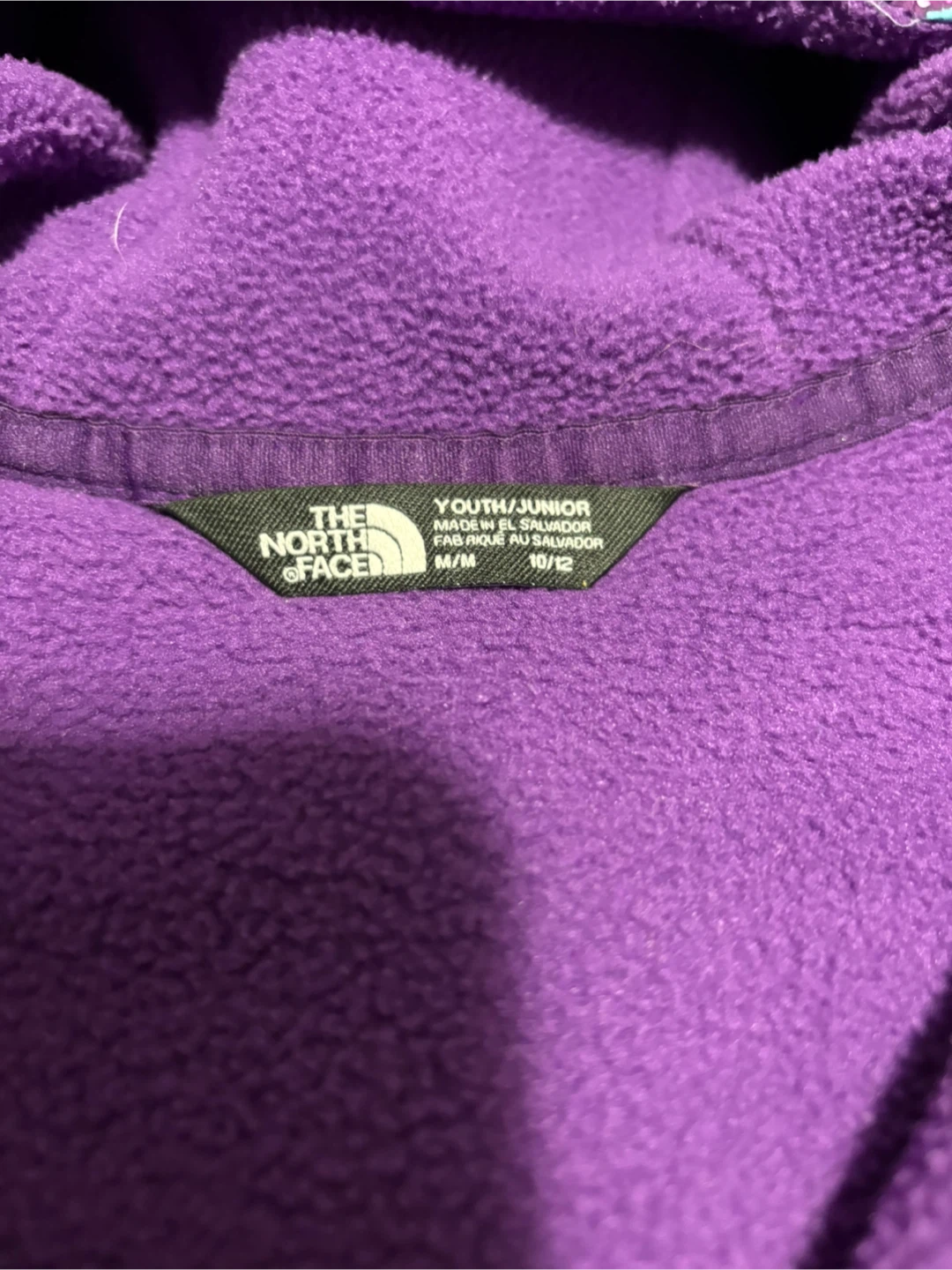 The North Face Purple Fleece Hoodie Youth M/M - photo 4