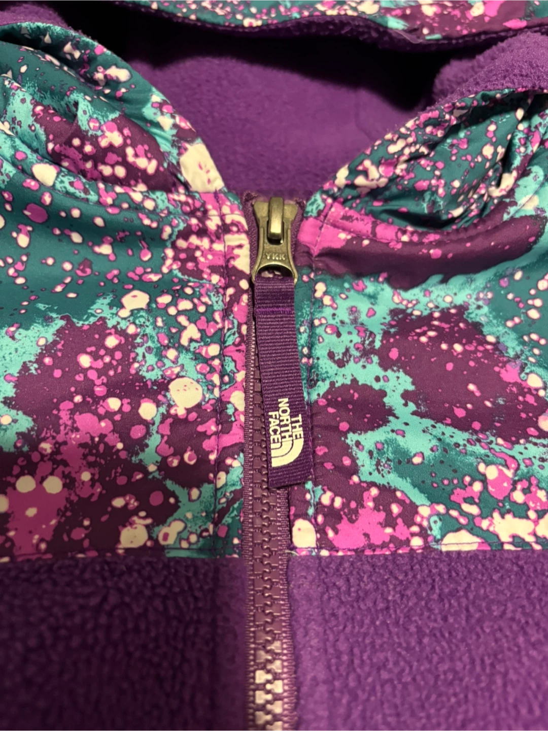 The North Face Purple Fleece Hoodie Youth M/M - photo 3
