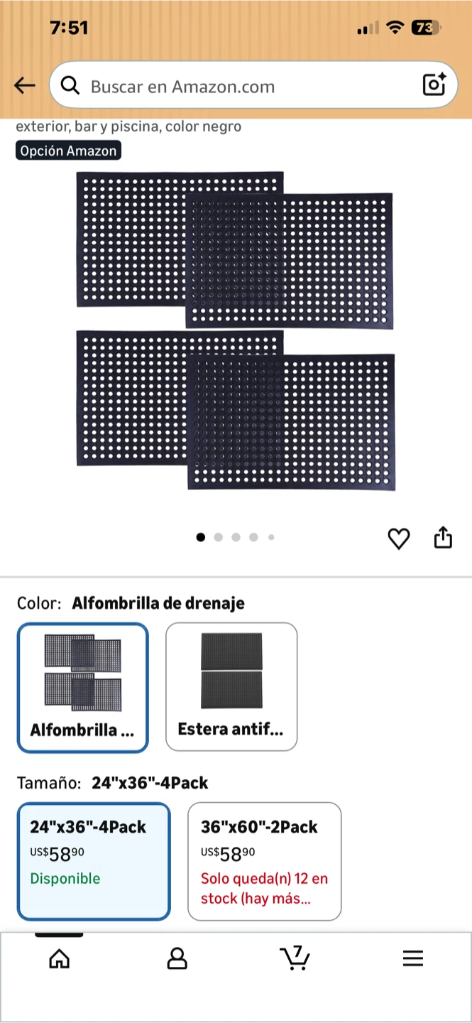 Anti-Slip Mat - 36 x 24 Inch - photo 2