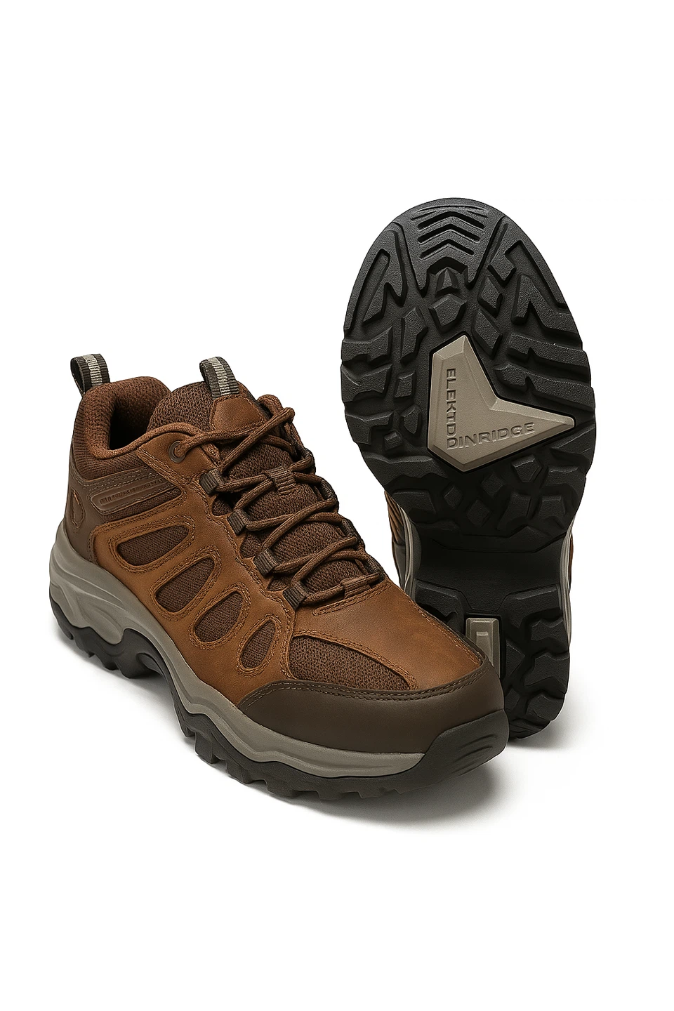 Skechers Men's Brown Leather Hiking Shoes - photo 2
