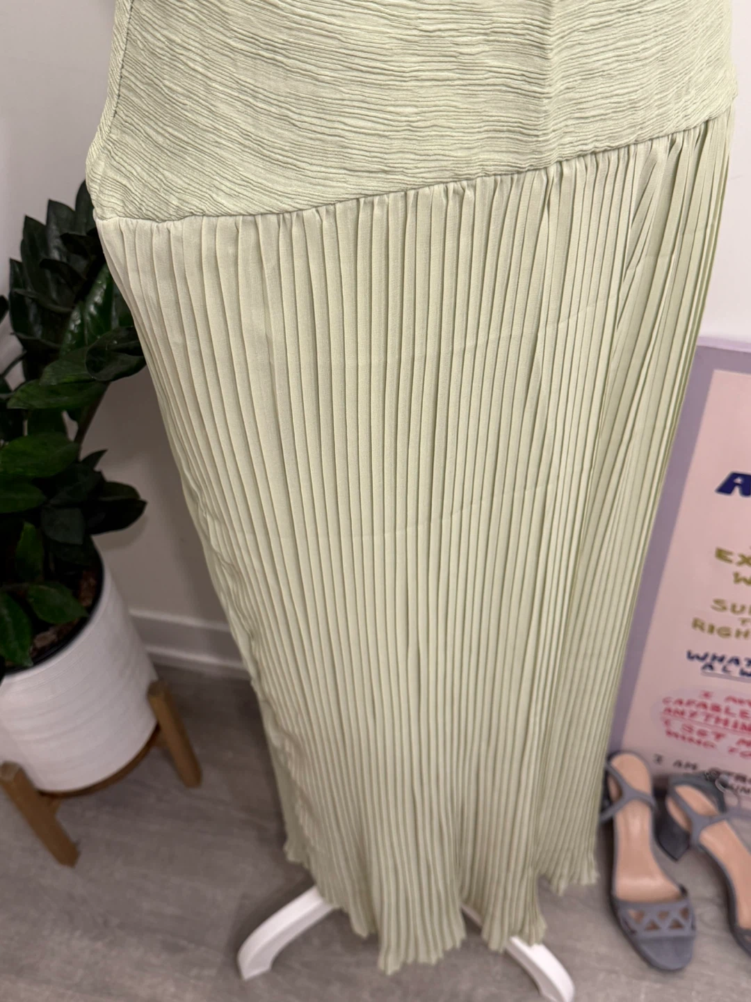 Strapless Pleated Maxi Dress - photo 5