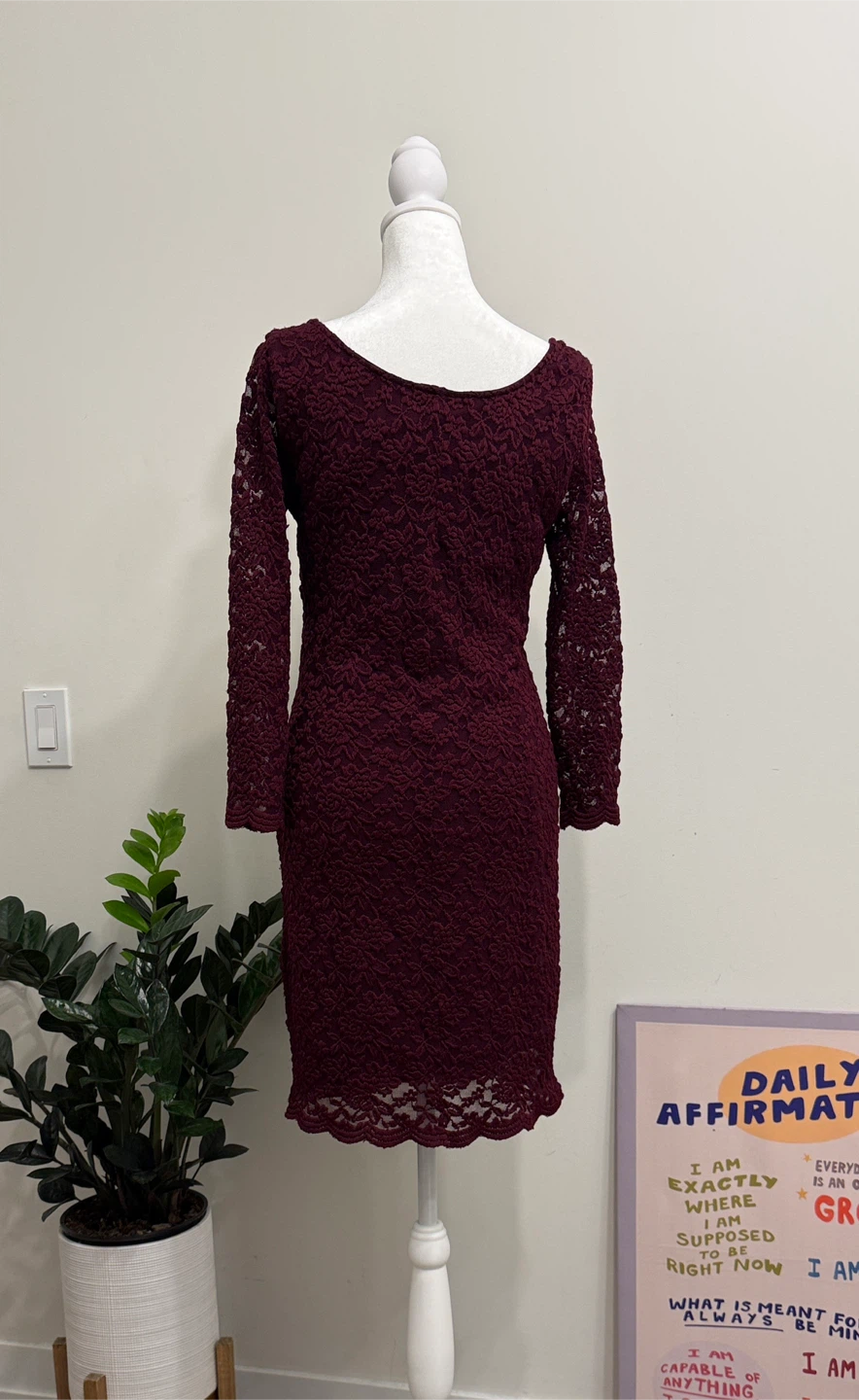 Forever 21 Burgundy Lace Dress - photo 4