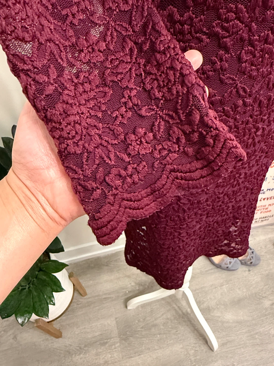 Forever 21 Burgundy Lace Dress - photo 3