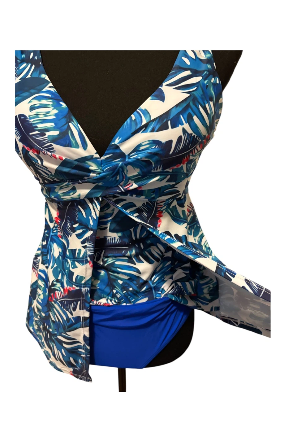 Zmart Blue Tropical Print Tankini Swimsuit Size S - photo 2