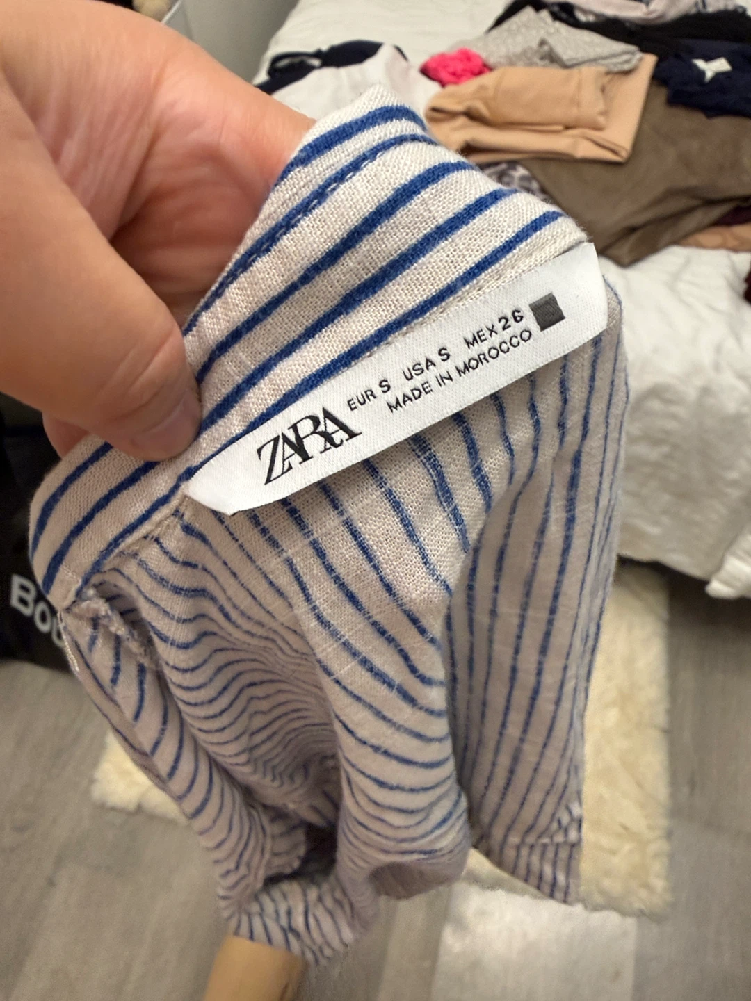 ZARA Striped Button-Up Shirt - Size S - photo 4