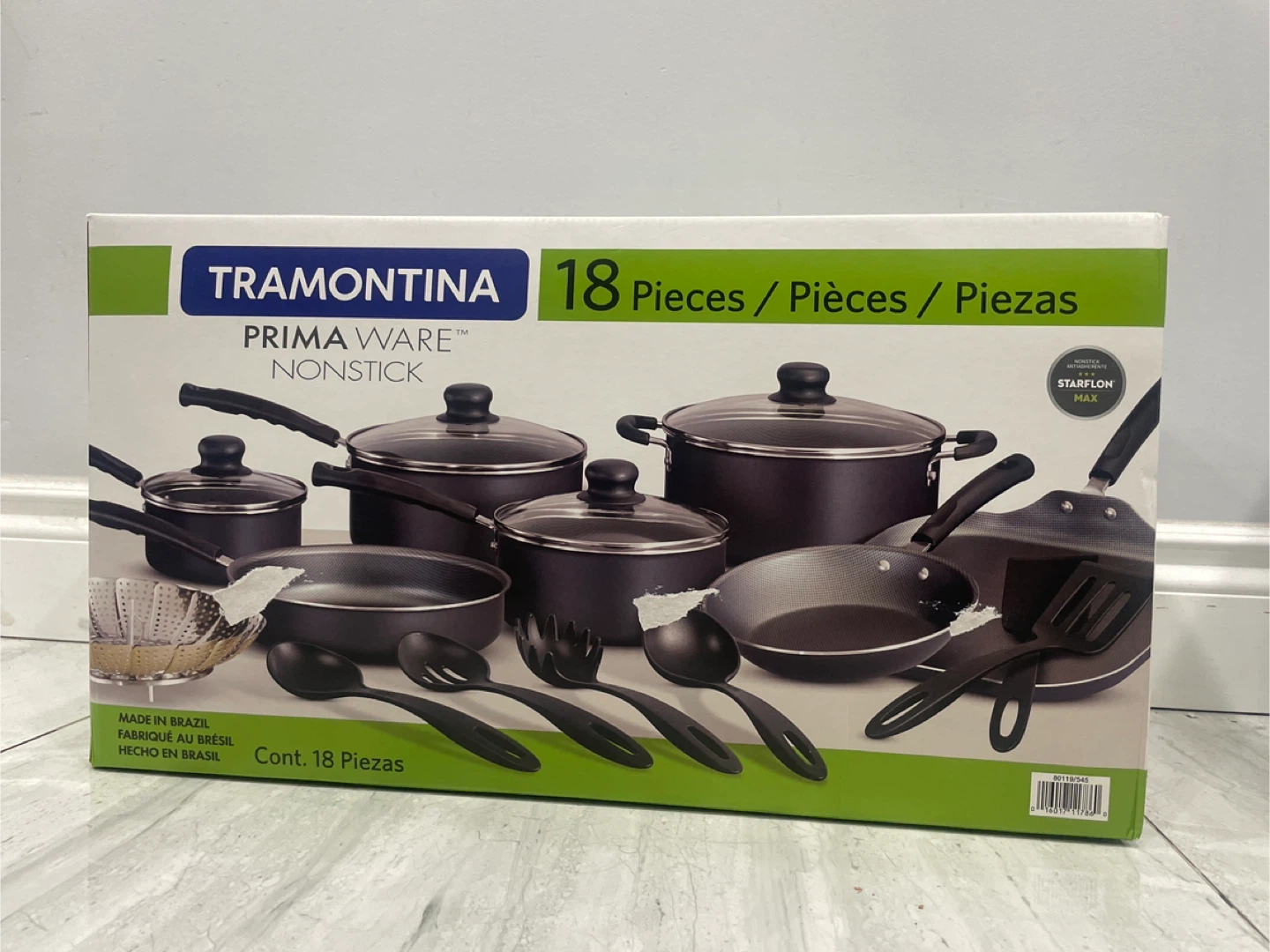 Tramontina PrimaWare Nonstick 18-Piece Cookware Set - photo 3