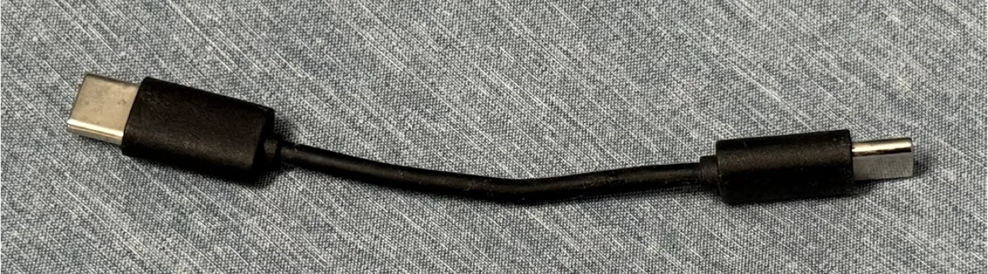 New 3 Inch USB-C To USB-C Charger