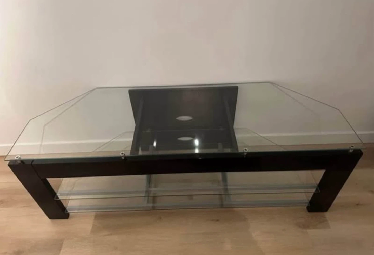 Glass and Wood TV Stand - photo 2