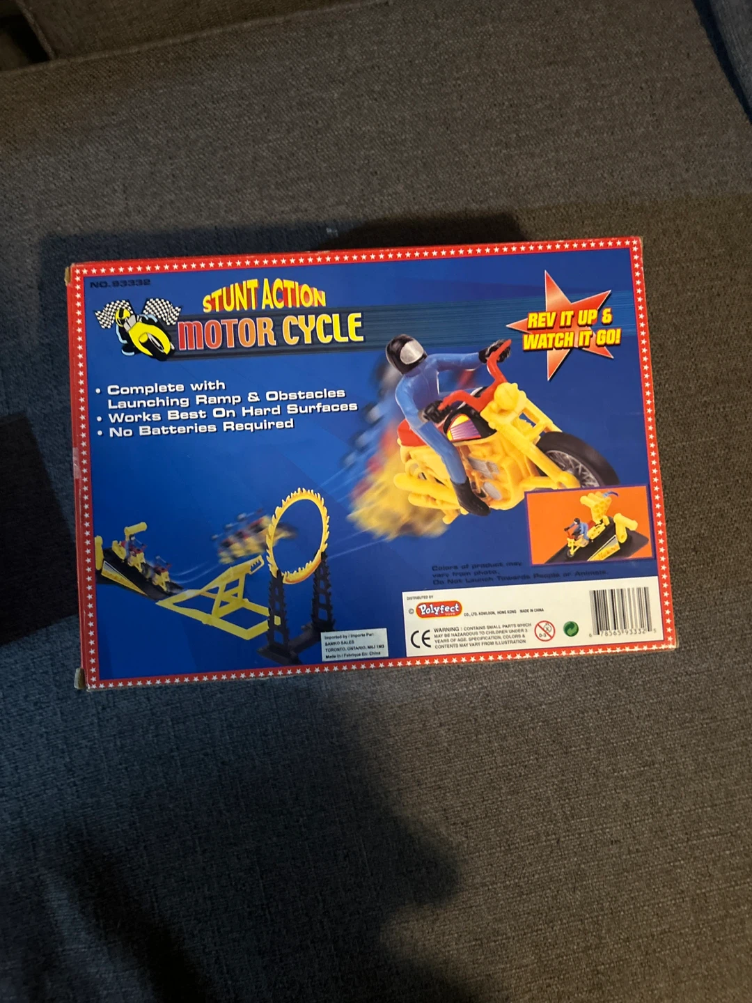 Stunt Action Motor Cycle Toy with Ramp & Obstacles - photo 2