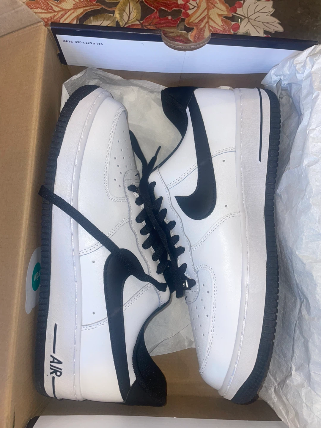 Nike Air Force 1 White/Black Sneakers