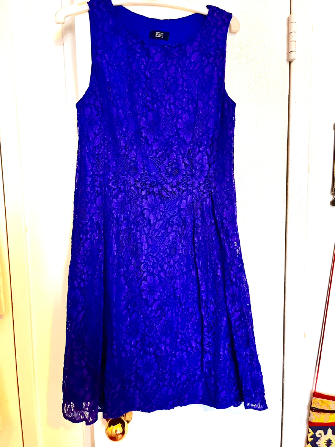 F&F Blue Lace Dress Size S