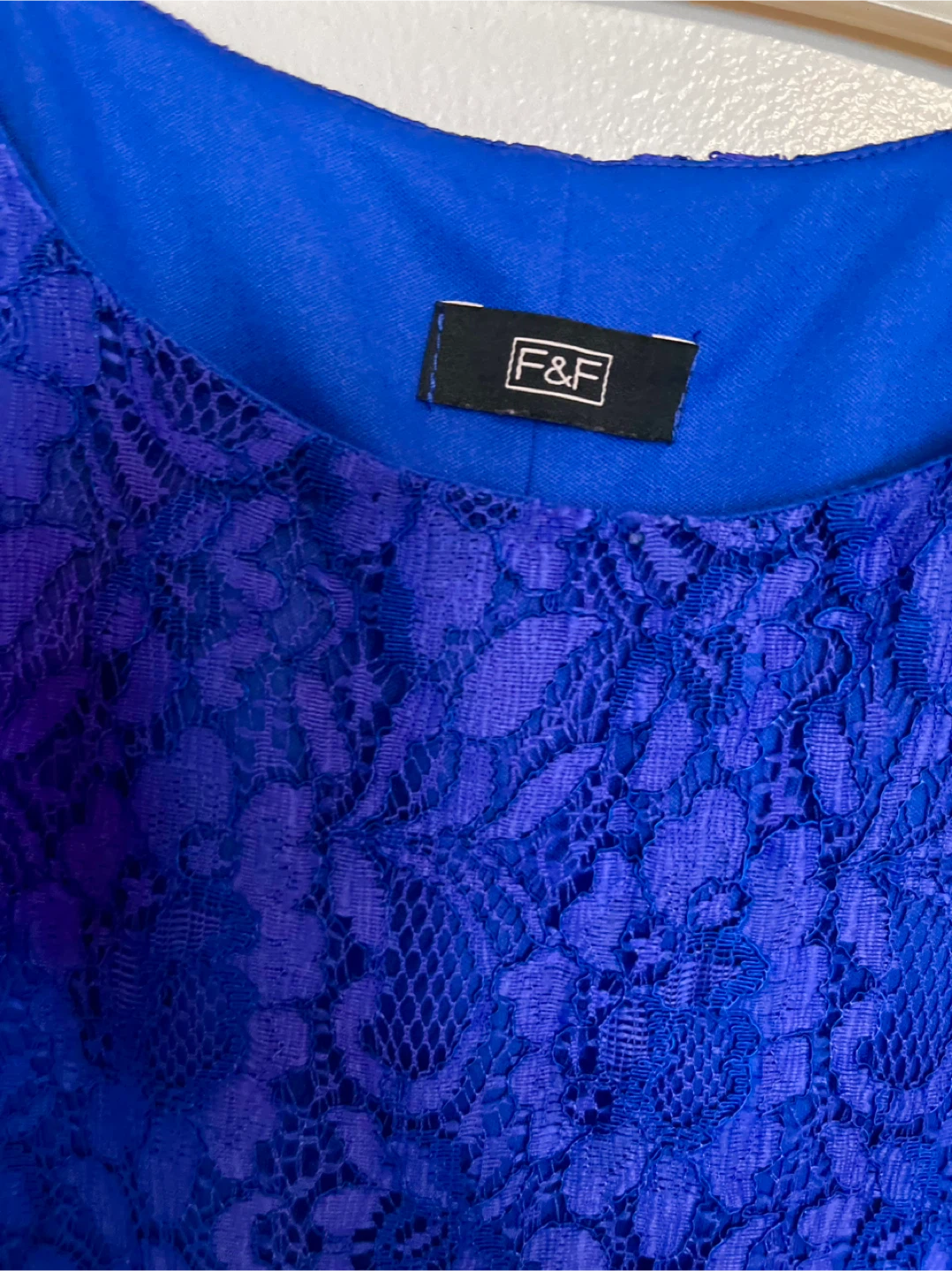 F&F Blue Lace Dress Size S - photo 4