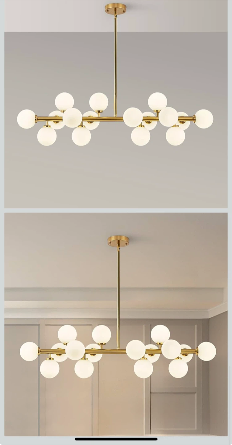PiWWPi Chandelier 16-Light Modern Gold - photo 5