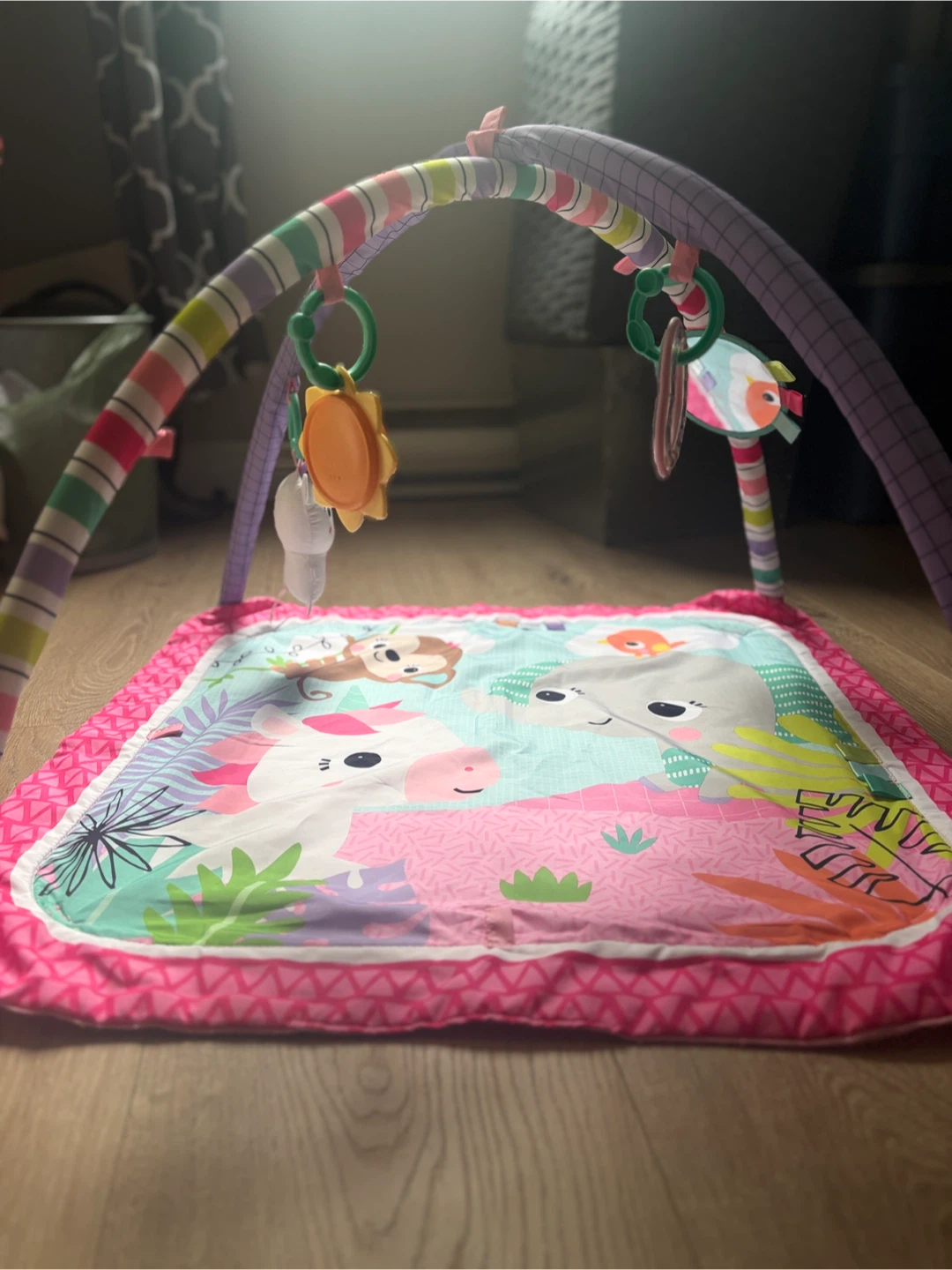 Collapsible Play Gym Activity Mat with Toys