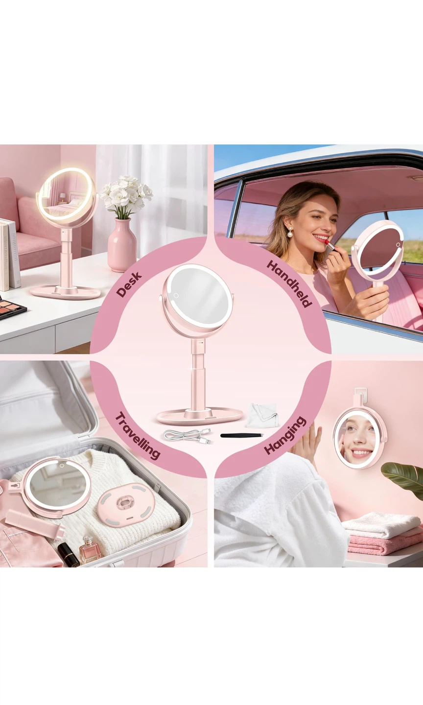 LED Makeup Mirror with 30X Magnification - photo 4