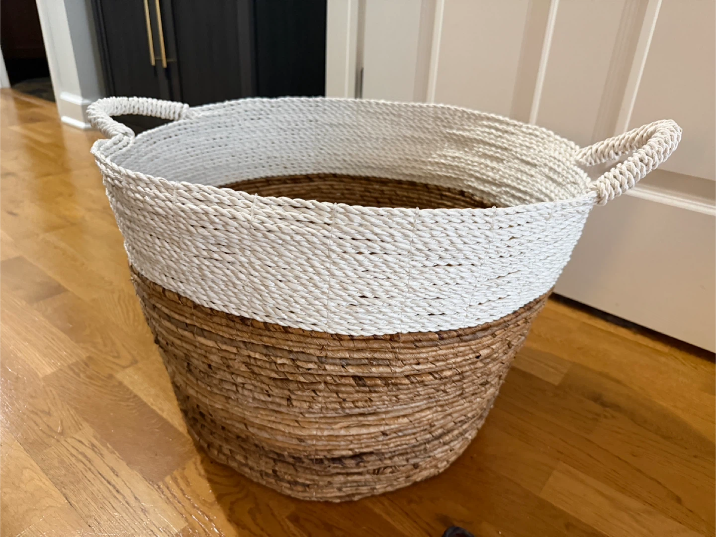 Woven Storage Basket with Handles