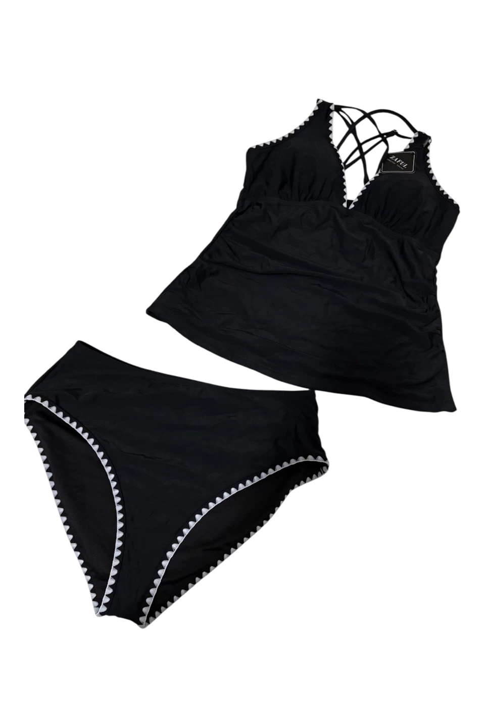 ZAFUL Black Tankini Swimsuit Size L - photo 3