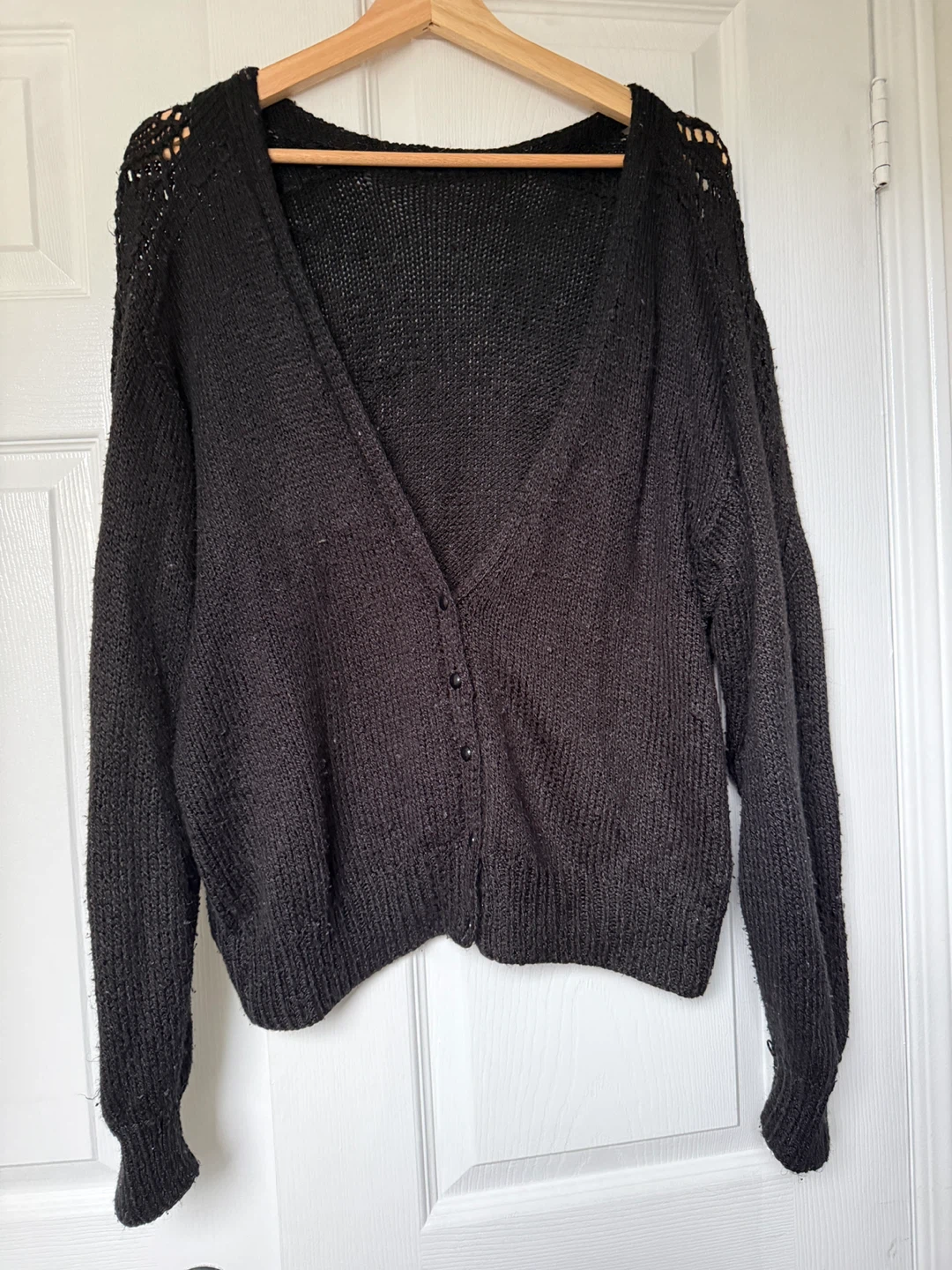 Black Knit Cardigan