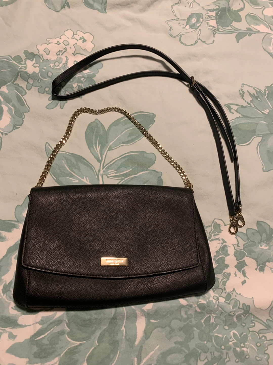Kate Spade Black Leather Crossbody Purse