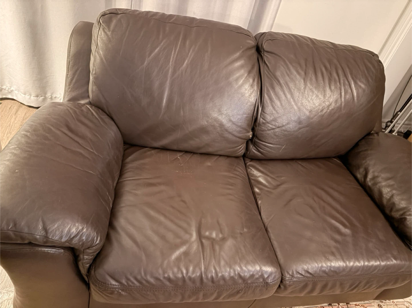 Brown Leather Sofa Set Need Gone Asap!!! - photo 2