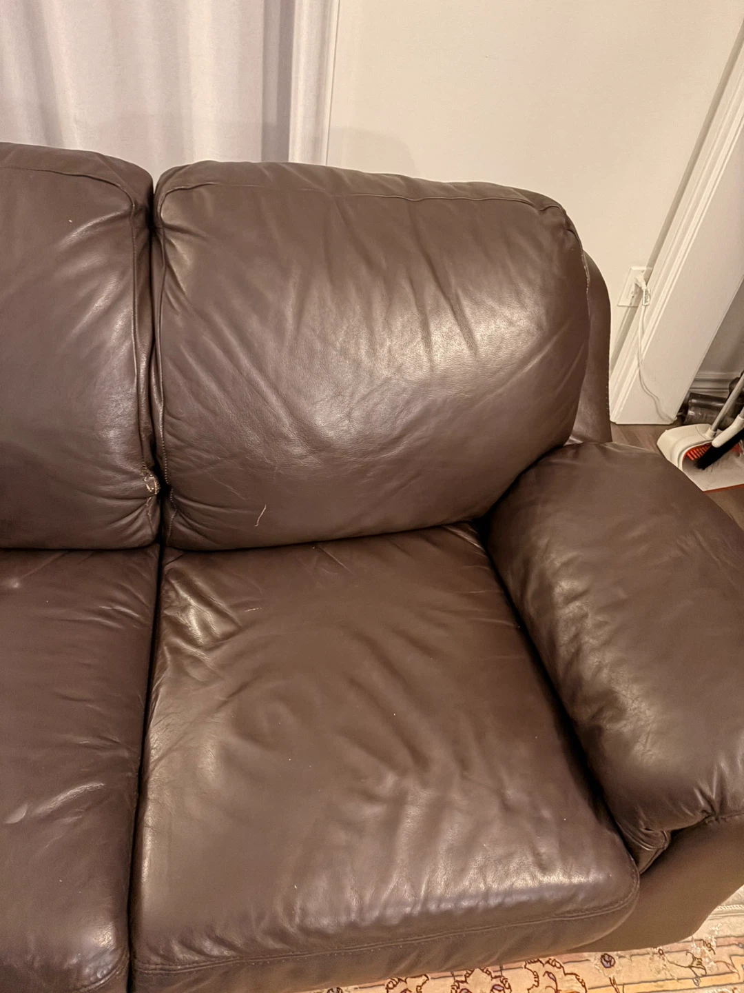 Brown Leather Sofa Set Need Gone Asap!!! - photo 3