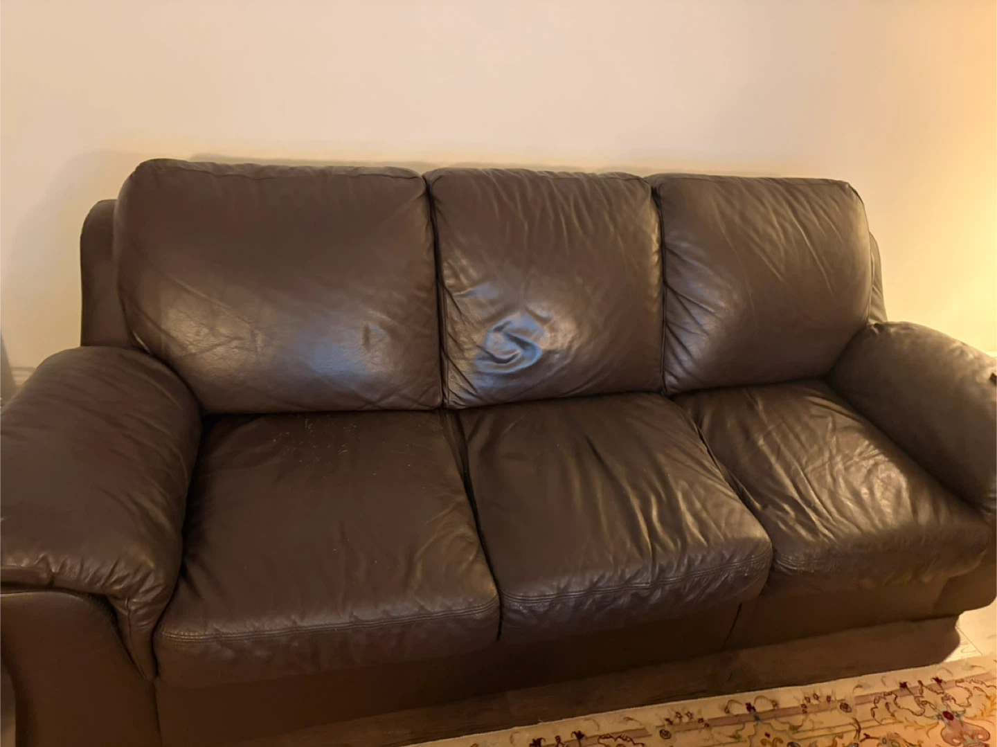 Brown Leather Sofa Set Need Gone Asap!!! - photo 5