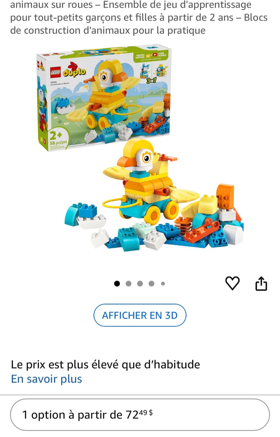 ✨BNIB ✨ LEGO Duplo 10448 3in1 Animals on Wheels - photo 5
