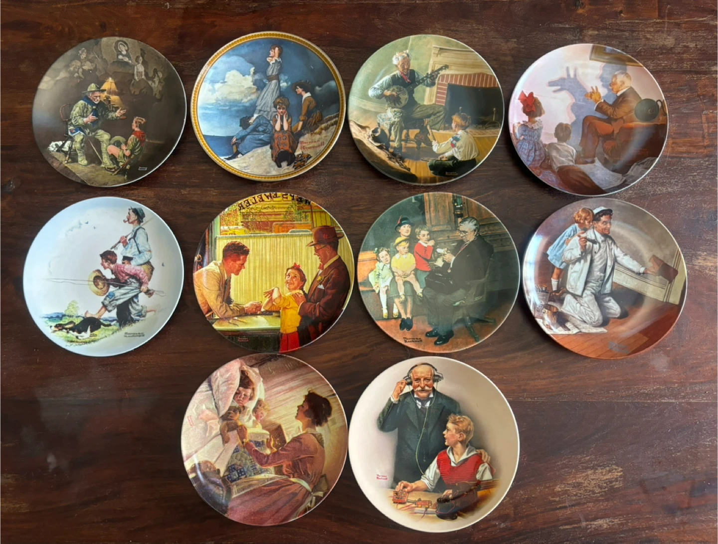 Collection of 40 Norman Rockwell Collector Plates