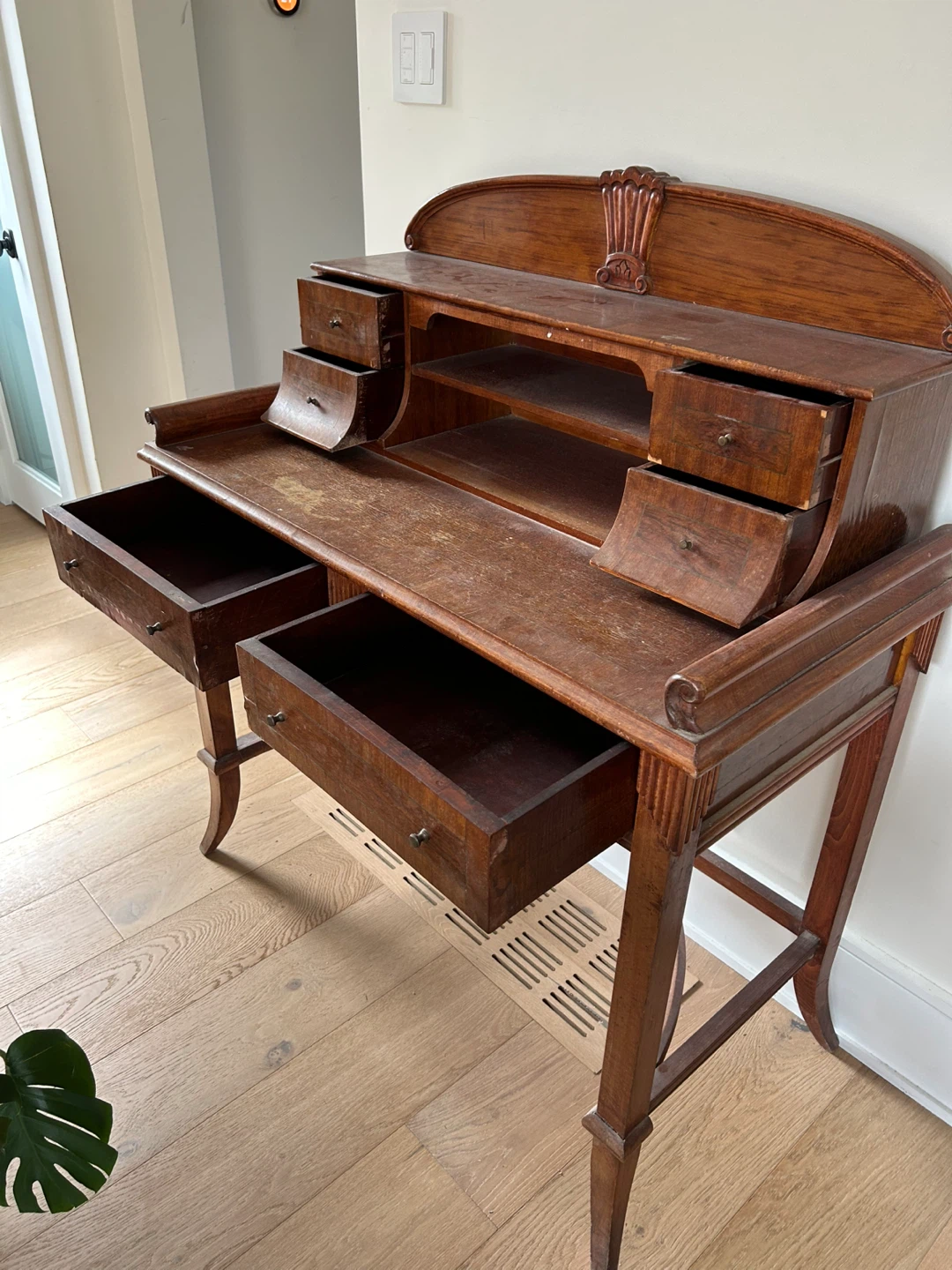 Antique Wooden Secretary Desk - photo 4