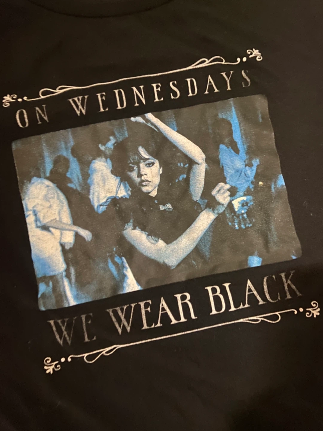 Wednesday Addams Long Sleeved Graphic Shirt L/G (10-12) - photo 2