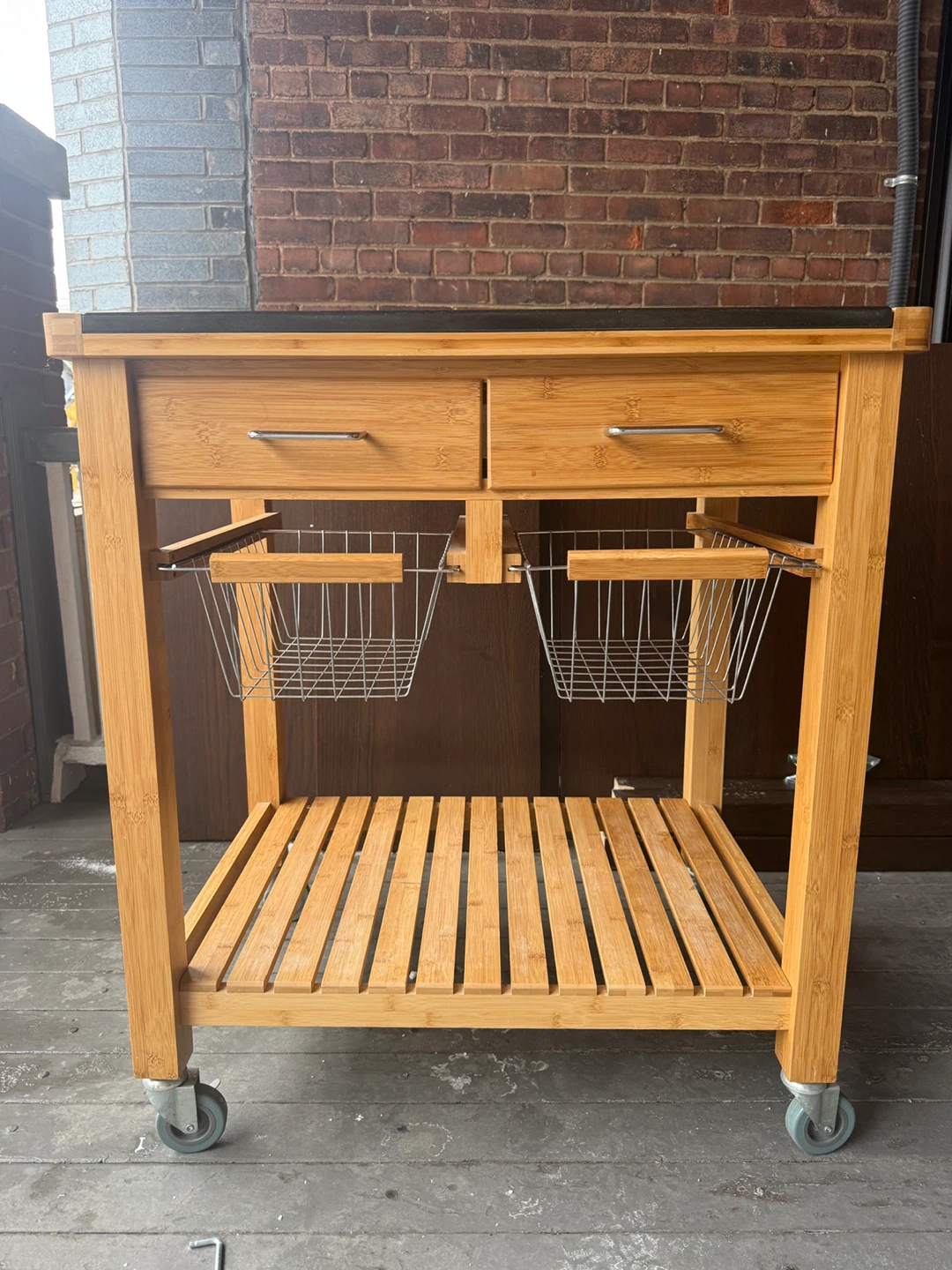 Bamboo Kitchen Cart