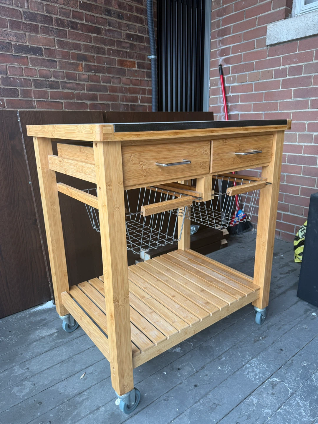 Bamboo Kitchen Cart - photo 2