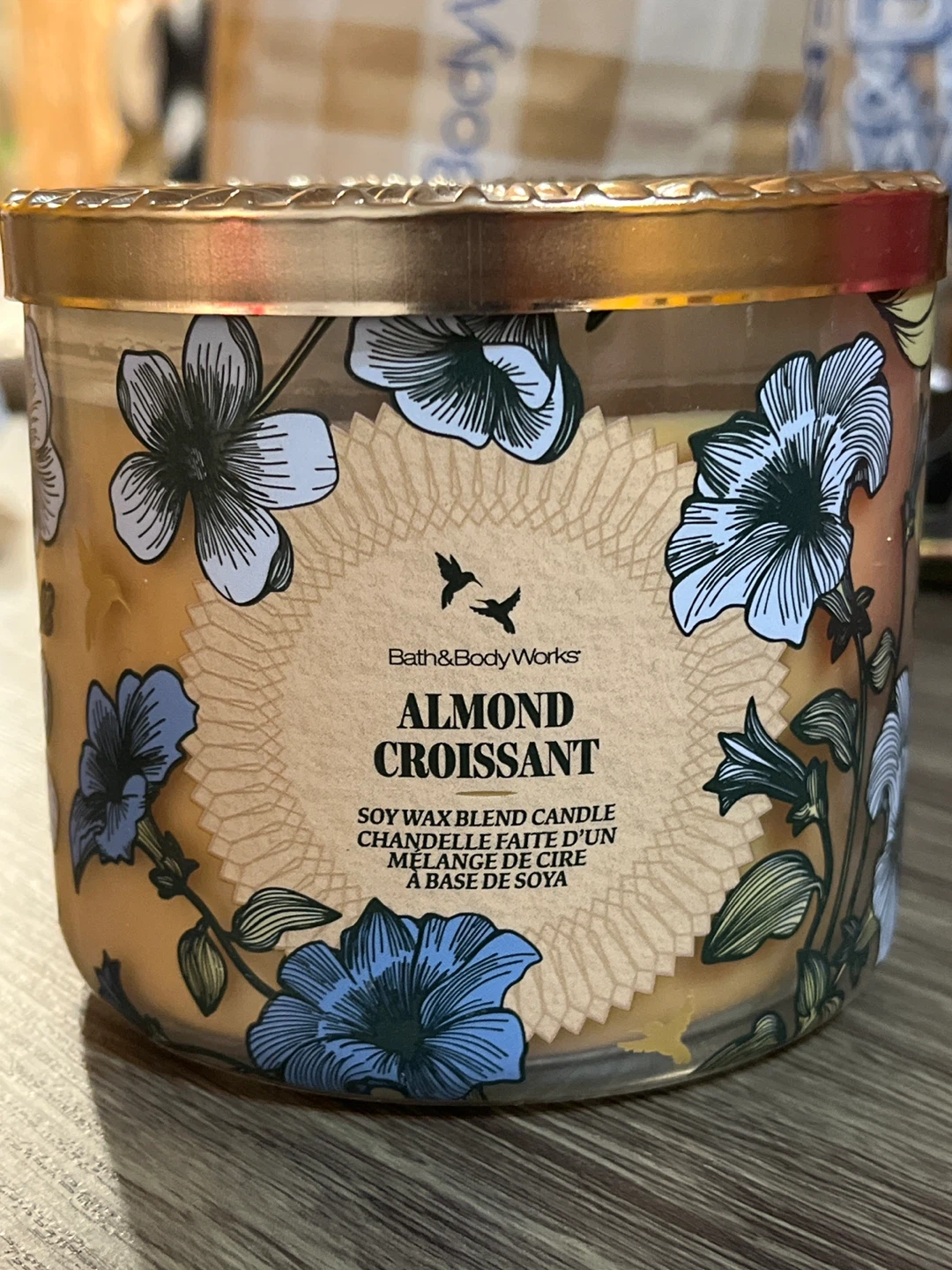 Bath & Body Works Almond Croissant 3-Wick Candle