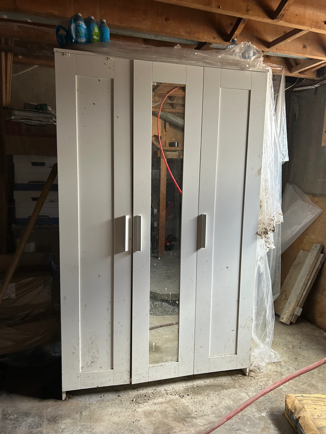 Ikea 3-Door Wardrobe with Mirror