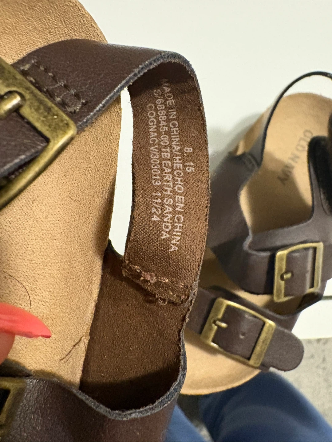 Old Navy Brown Cork Footbed Sandals - Size 8 Toddler - photo 4