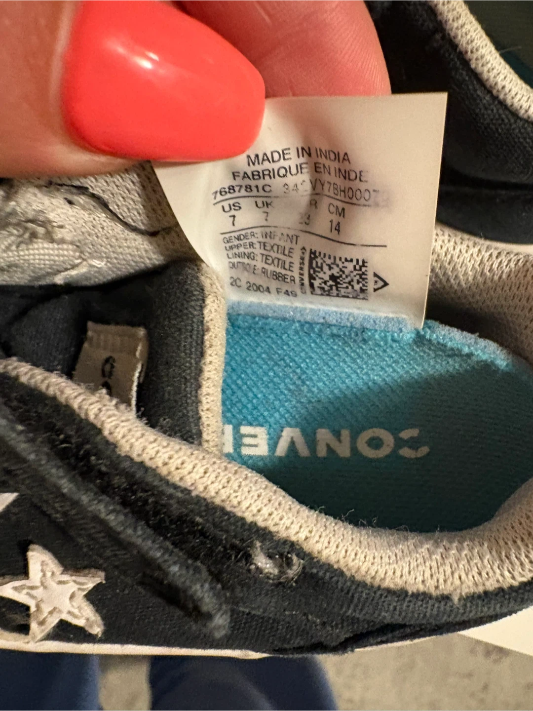 Converse Infant Shoes - Size 7 - photo 3