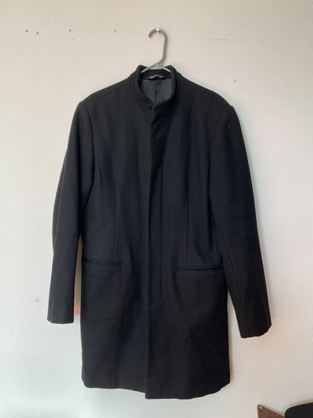 Le Chateau Black Wool Blend Coat