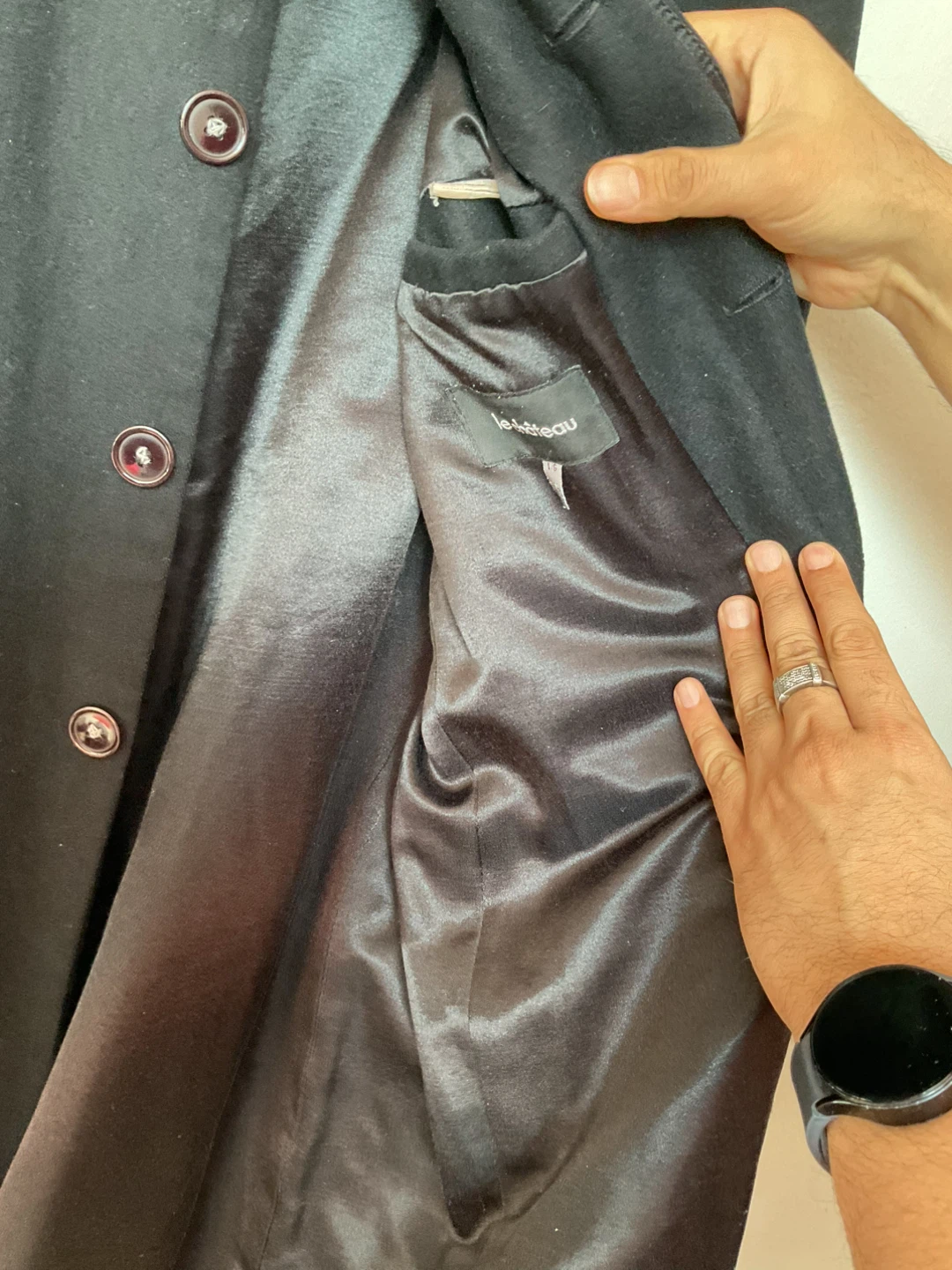 Le Chateau Black Wool Blend Coat - photo 3