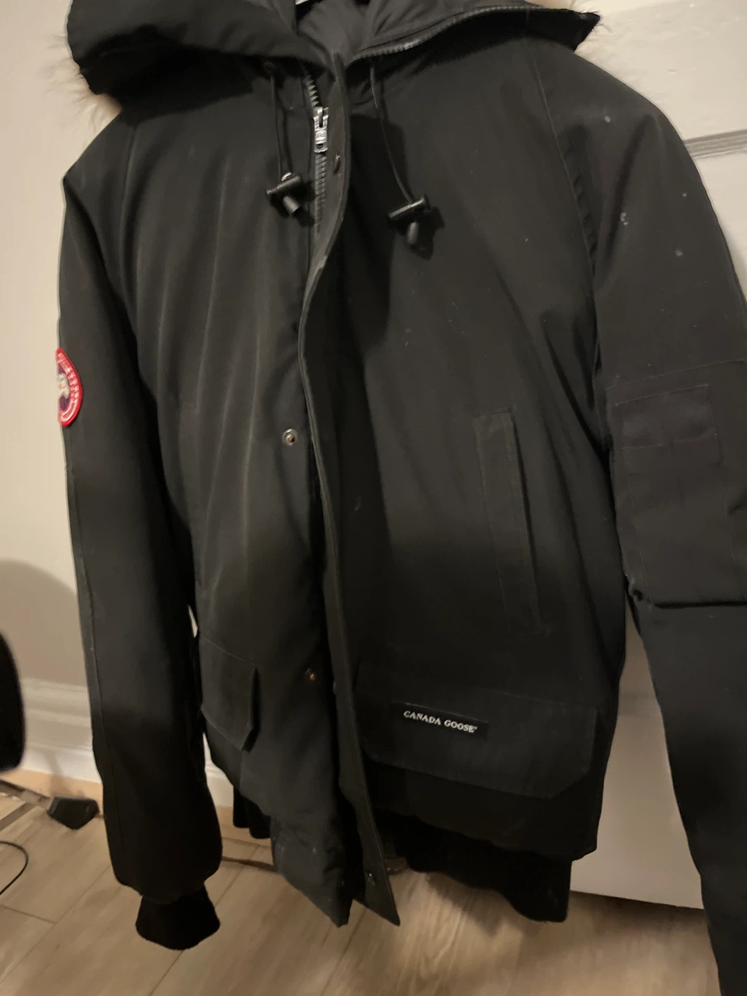 Canada Goose Black Parka Jacket with Fur Hood - photo 2