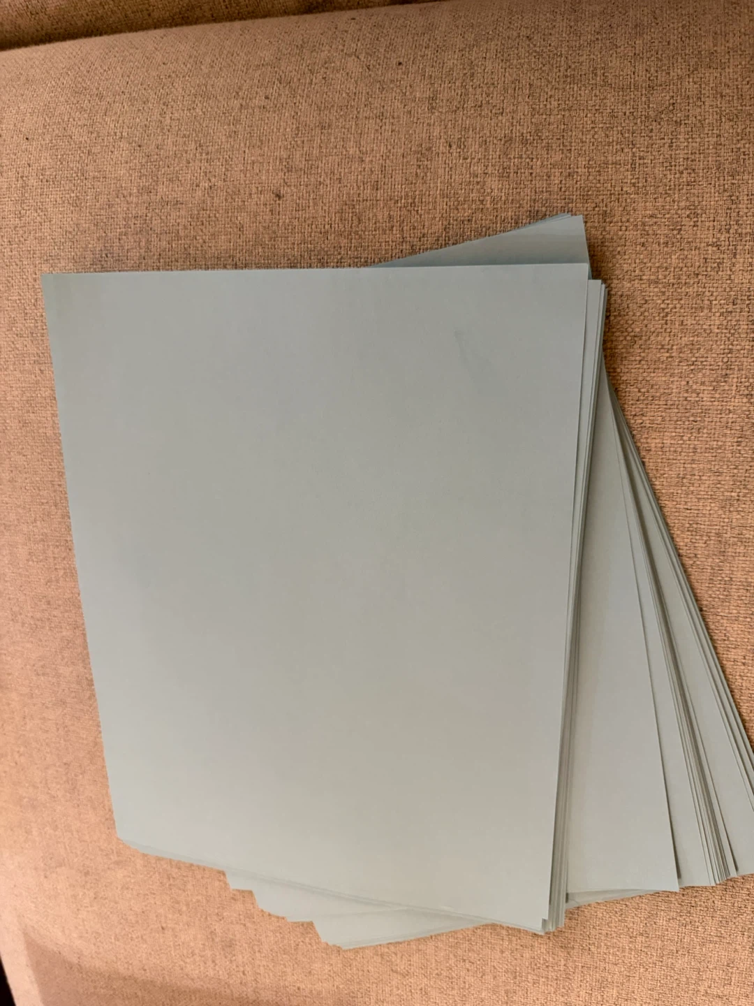Light Blue Cardstock Sheets