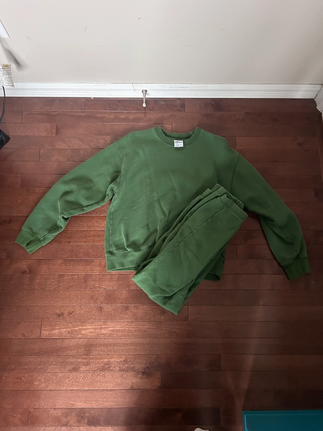 TNA Sweatfleece Perfect Fit Cozy Fleece Set - Green - Size M - photo 2