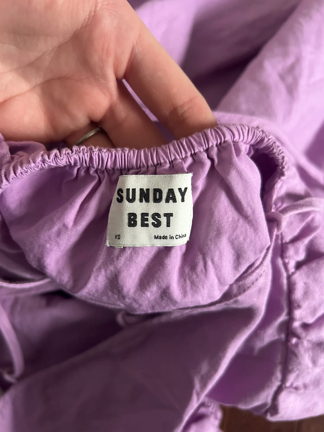 Sunday Best Lilac Puff Sleeve Dress XS and matching under shorts - photo 4