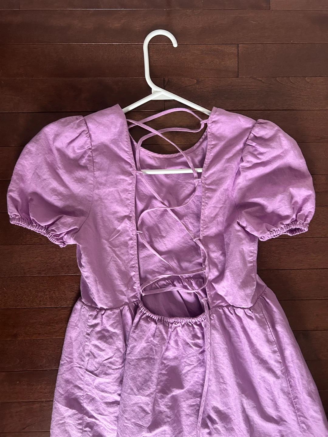 Sunday Best Lilac Puff Sleeve Dress XS and matching under shorts - photo 2