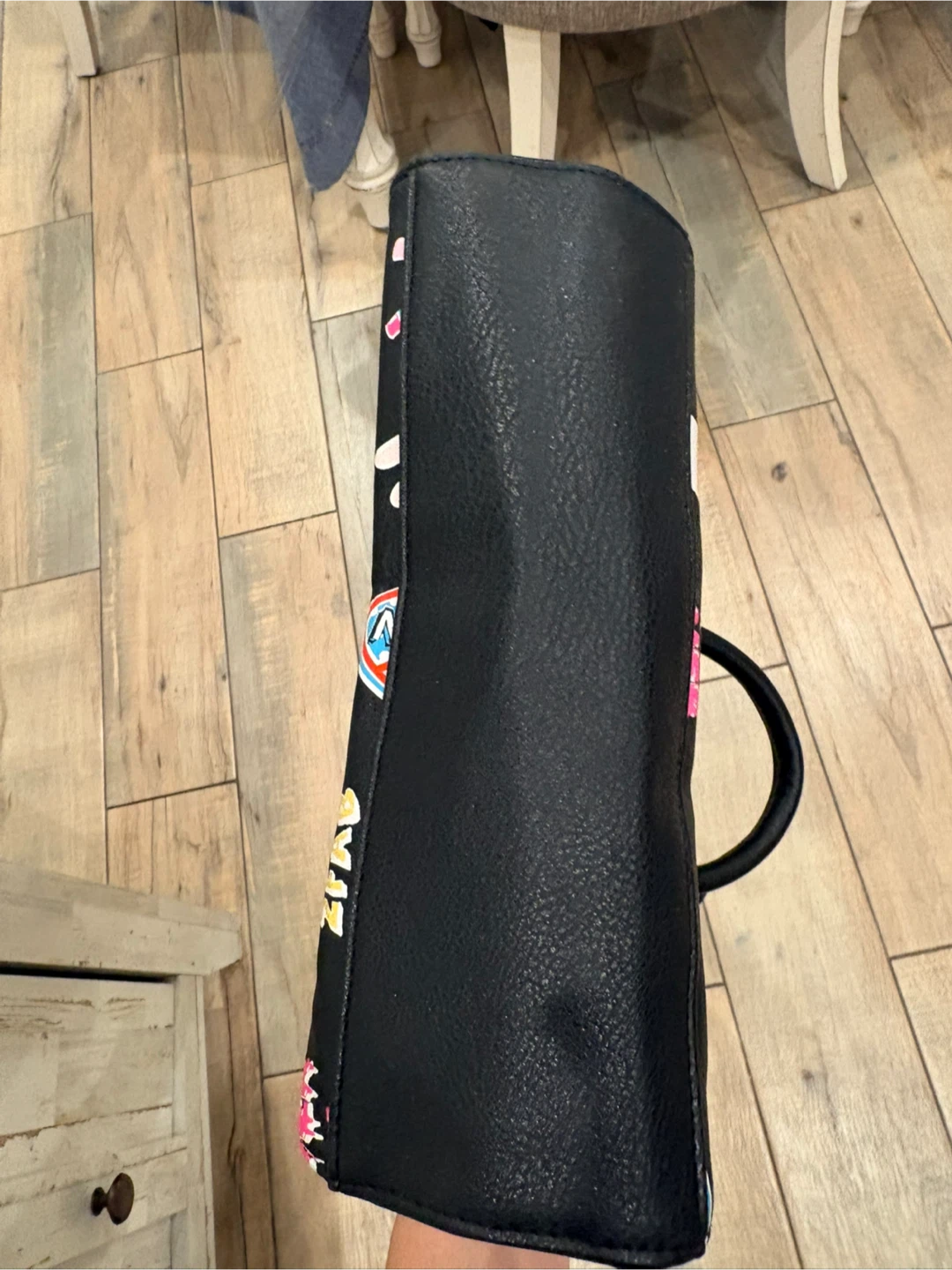 Claire's Black Graphic Print Bag - photo 4