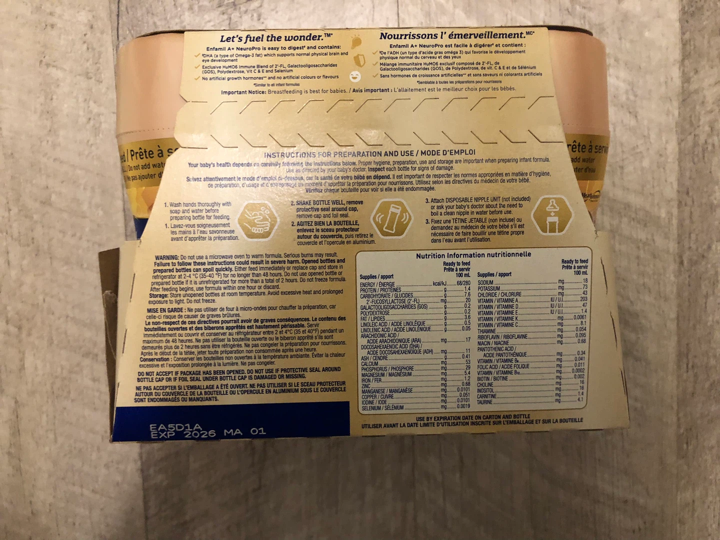 Enfamil Neuro Pro Infant Formula Bottles - 6 x 237 ml - photo 2