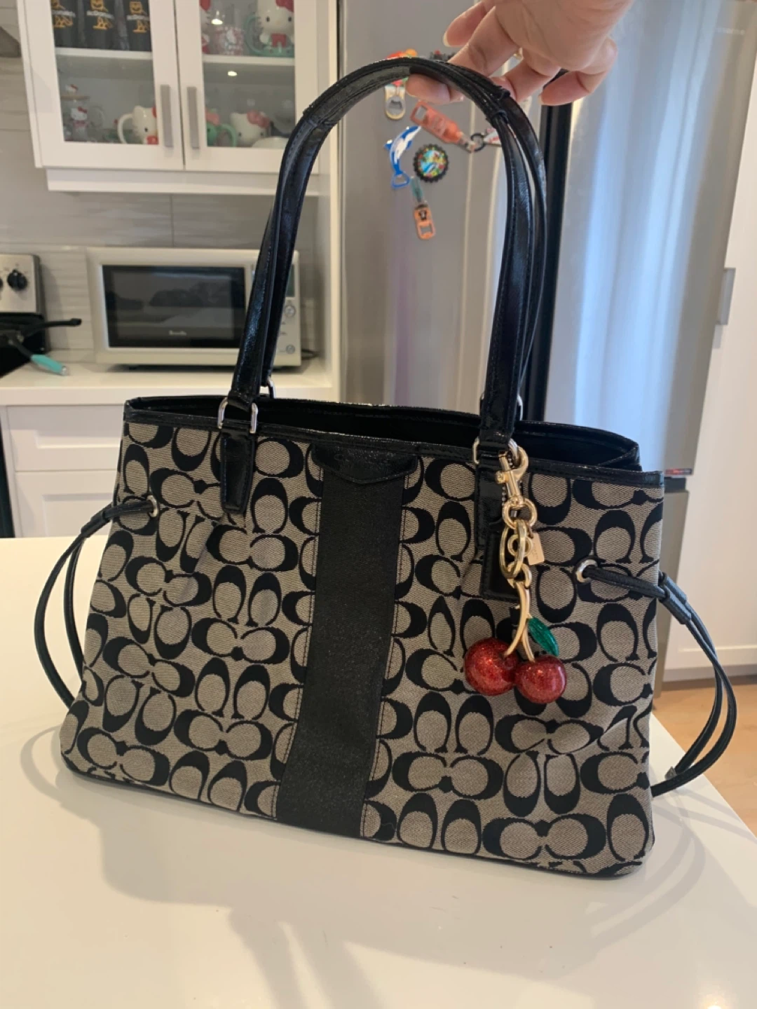 🔥 New Coach Black Signature Carryall Tote Bag Price Firm 🔥