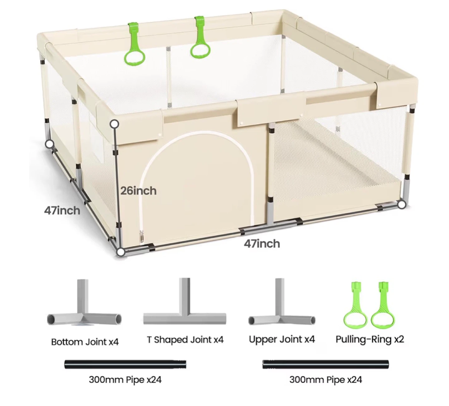 Baby Playpen with Balls and Pulling Rings - photo 3