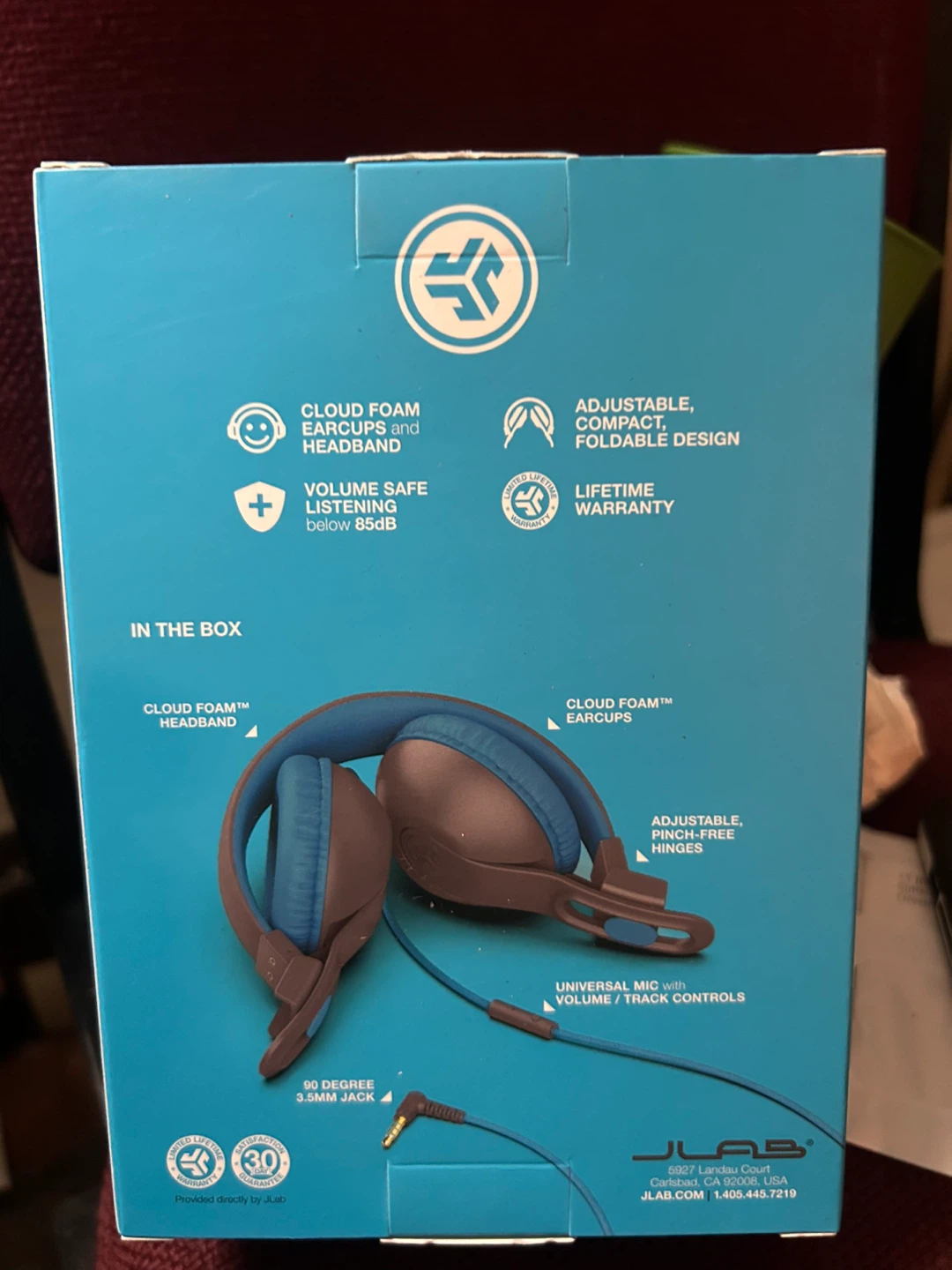 JLab JBuddies Studio 2 On-Ear Folding Kids Headphones - Blue - photo 2